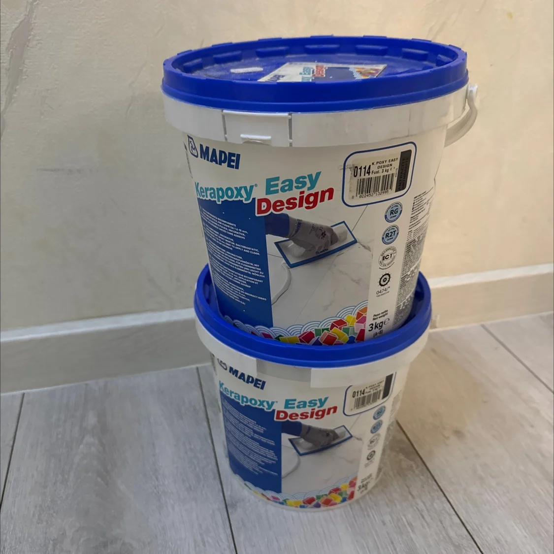эпоксидная затирка mapei 3кг цвет 112 и 114 - изображение 1