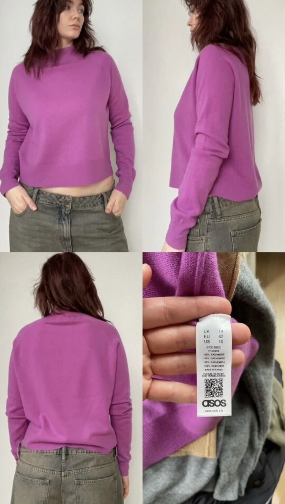 Кашемировый свитер uniqlo - миниатюра 5