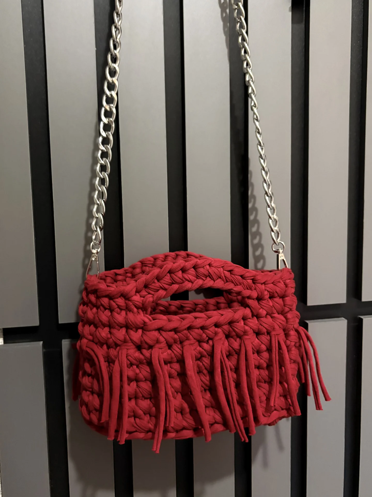 Сумка вязаная как из pinterest - миниатюра 3