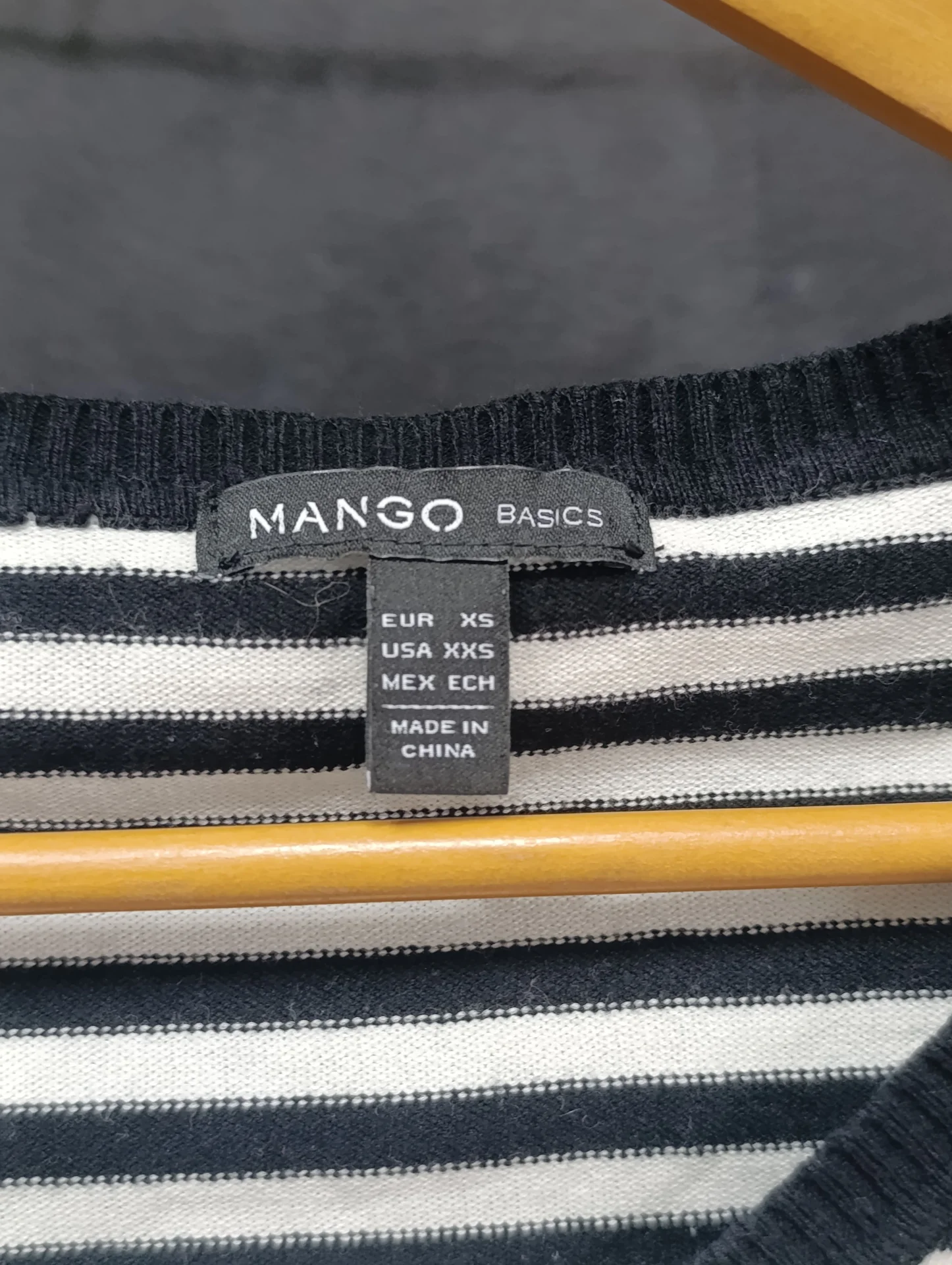 полосатый джемпер mango размер xs - миниатюра 2
