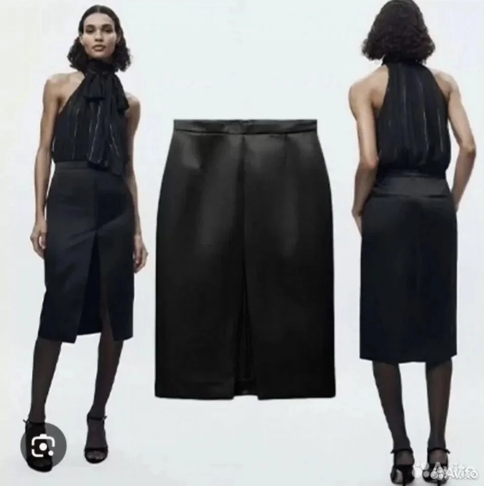 Сатиновая юбка ZARA - изображение 1