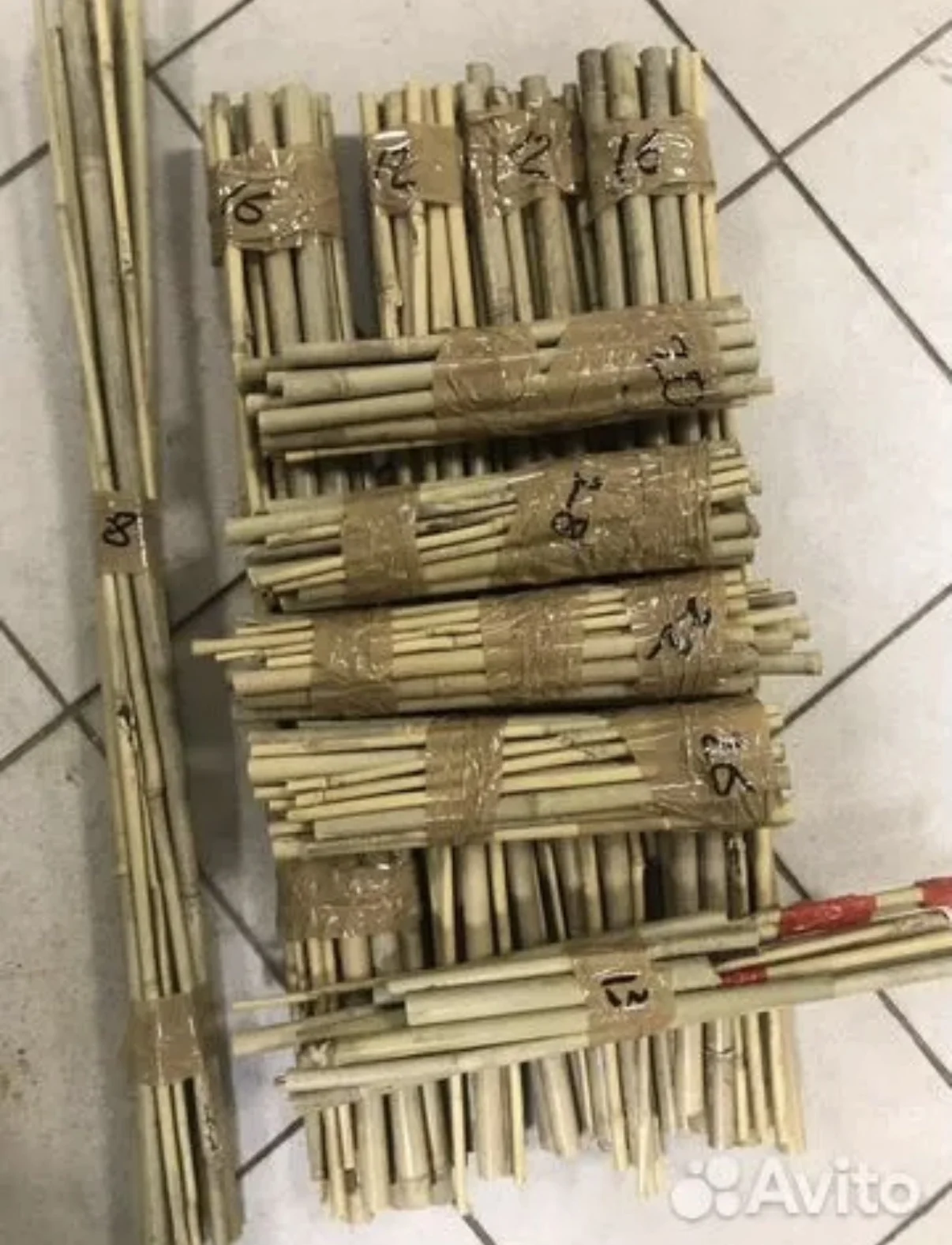 Бамбук палки / стволы 30 см, 70 см и U