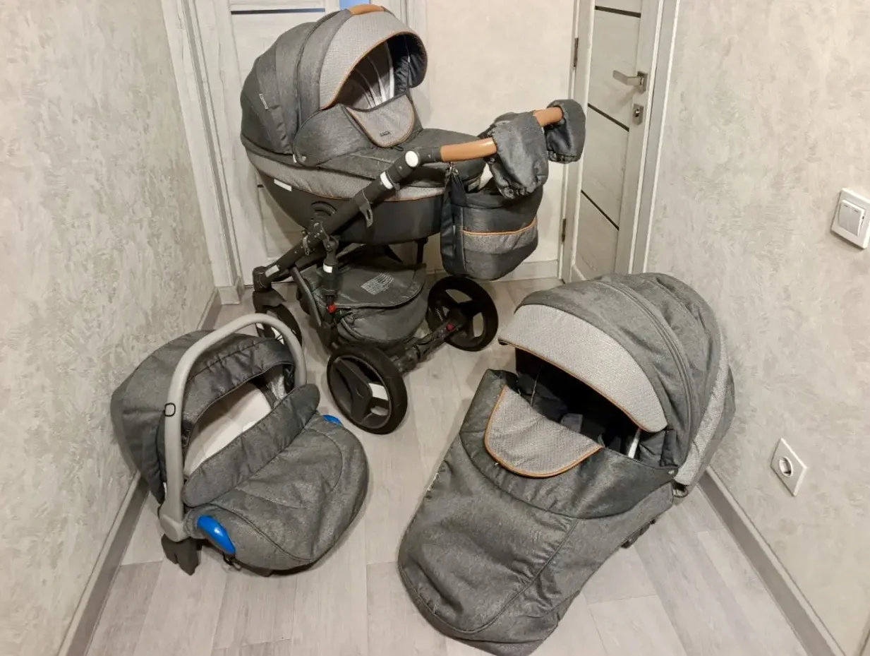 Коляска 3 в 1 Adamex Monte Carbon - изображение 1