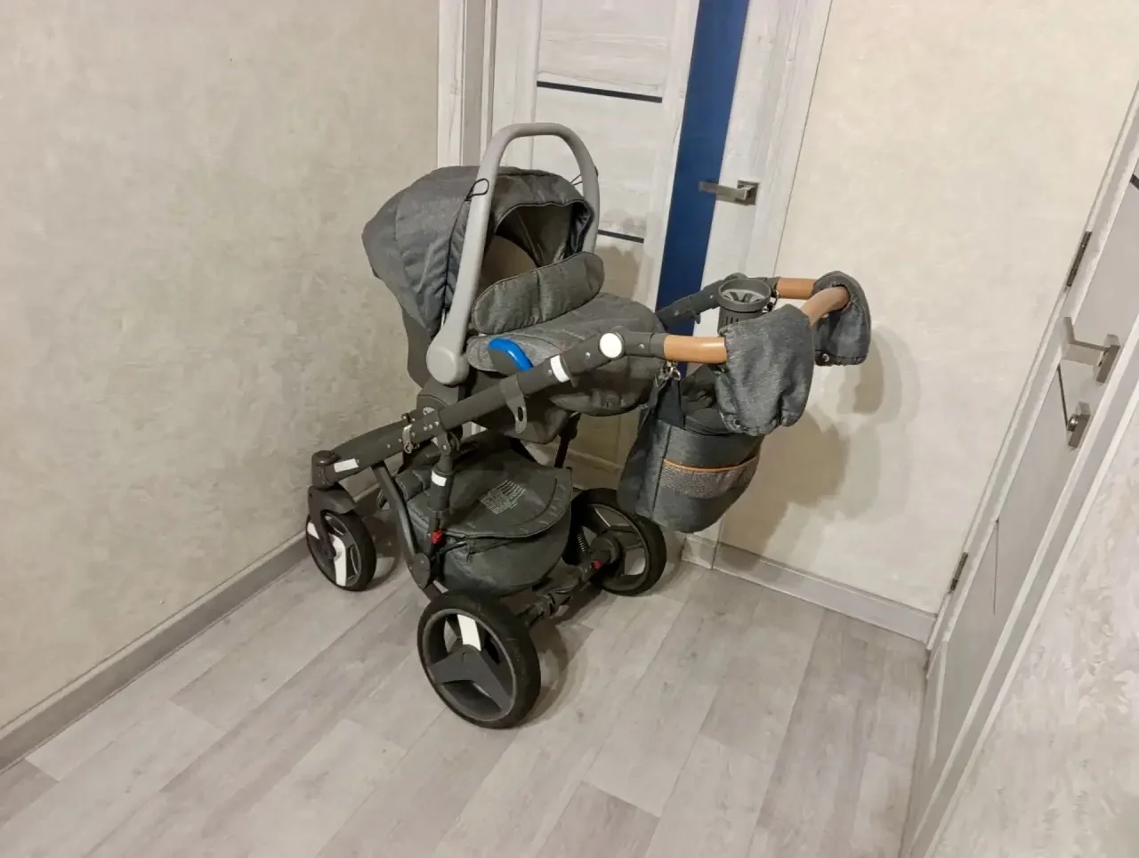 Коляска 3 в 1 Adamex Monte Carbon - миниатюра 10