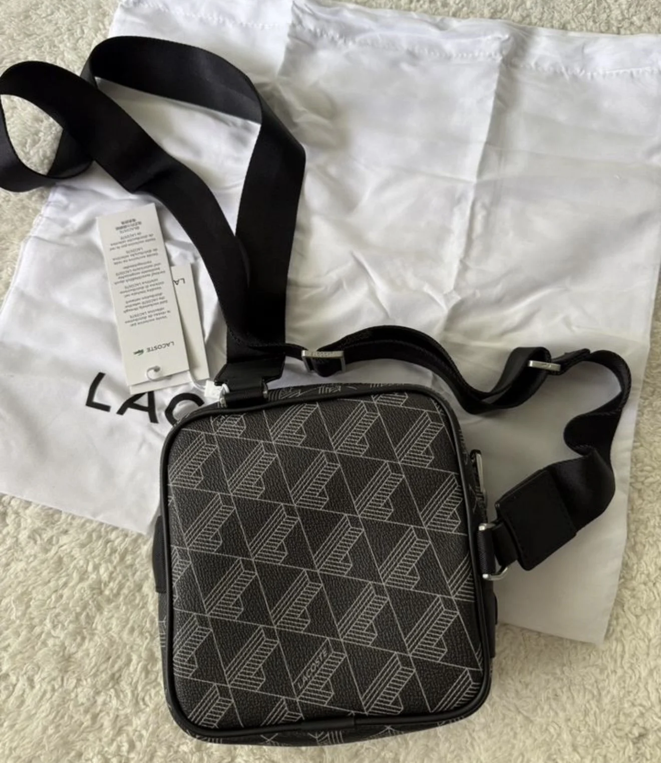 Мужская сумка через плечо Lacoste Monogram Crossbo - миниатюра 3