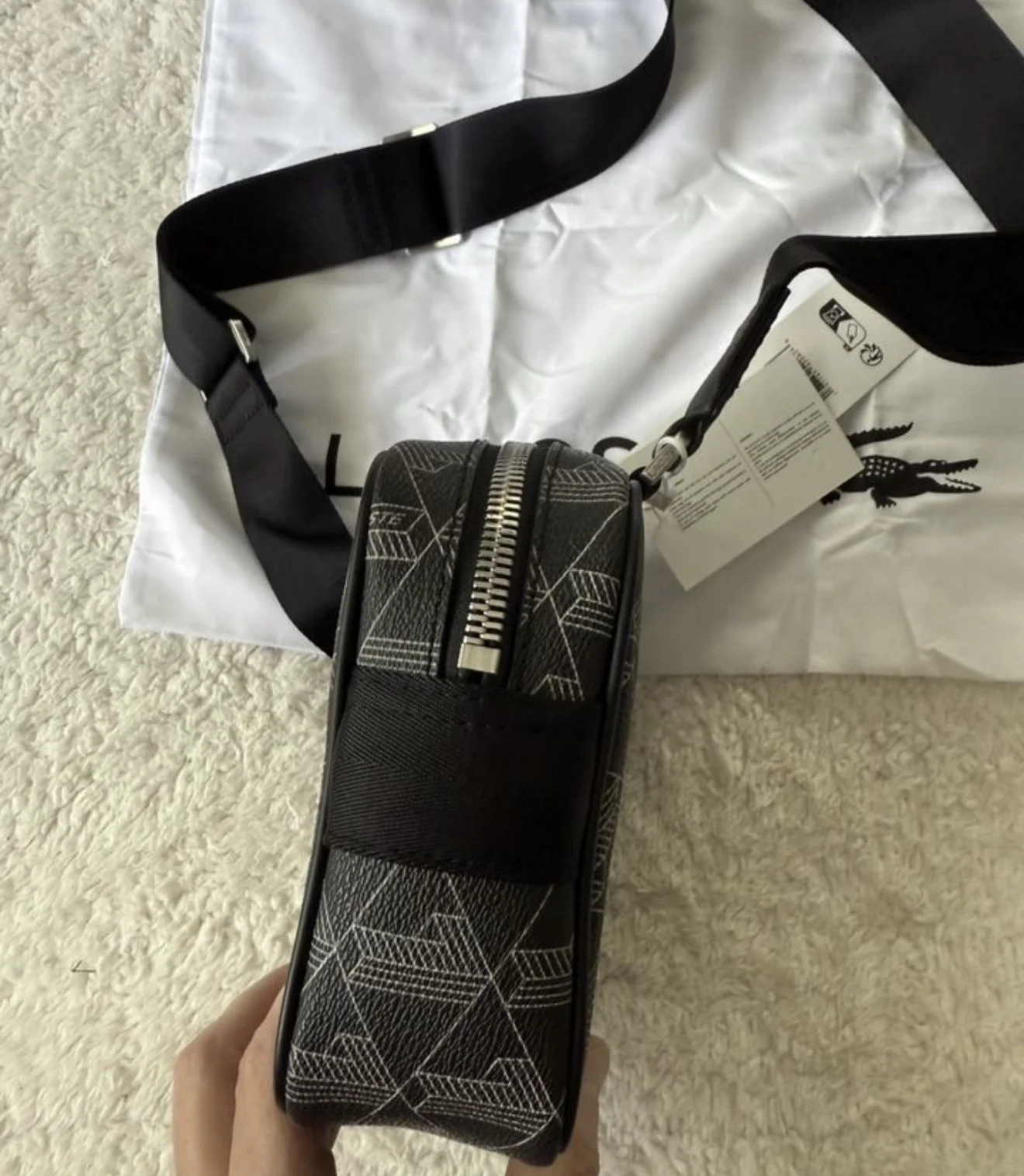 Мужская сумка через плечо Lacoste Monogram Crossbo - миниатюра 5