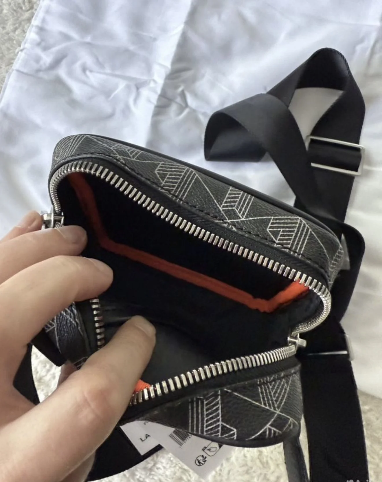 Мужская сумка через плечо Lacoste Monogram Crossbo - миниатюра 8