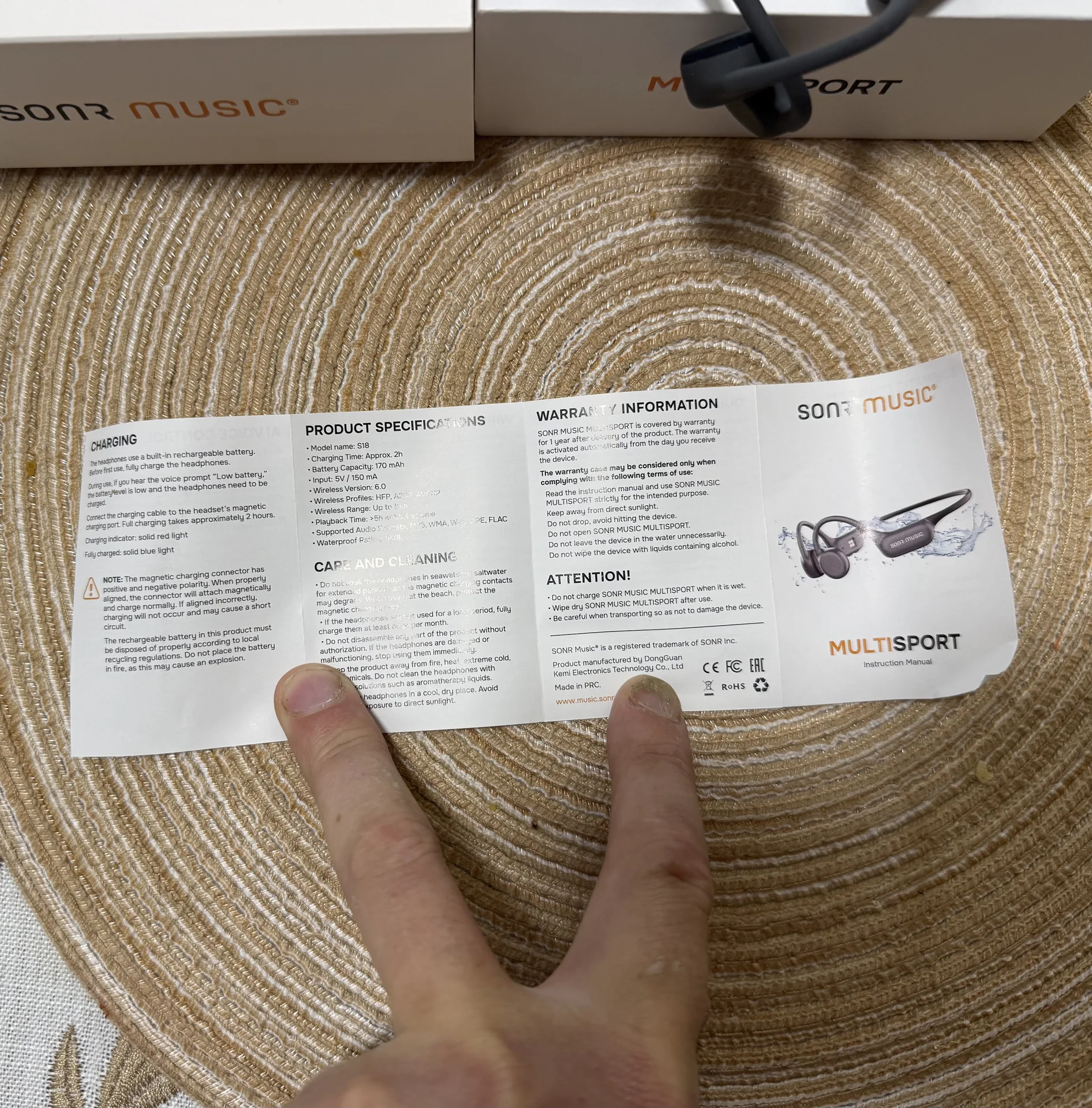 SONR Music Multisport (Model: S18 наушники - миниатюра 12