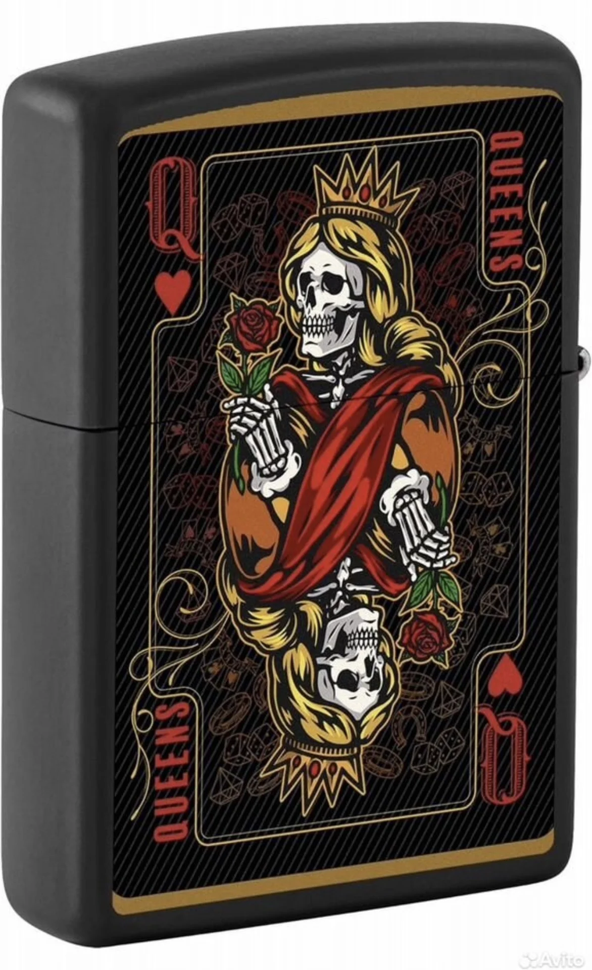 кастомная Zippo "King & Queen" (USA) - миниатюра 2