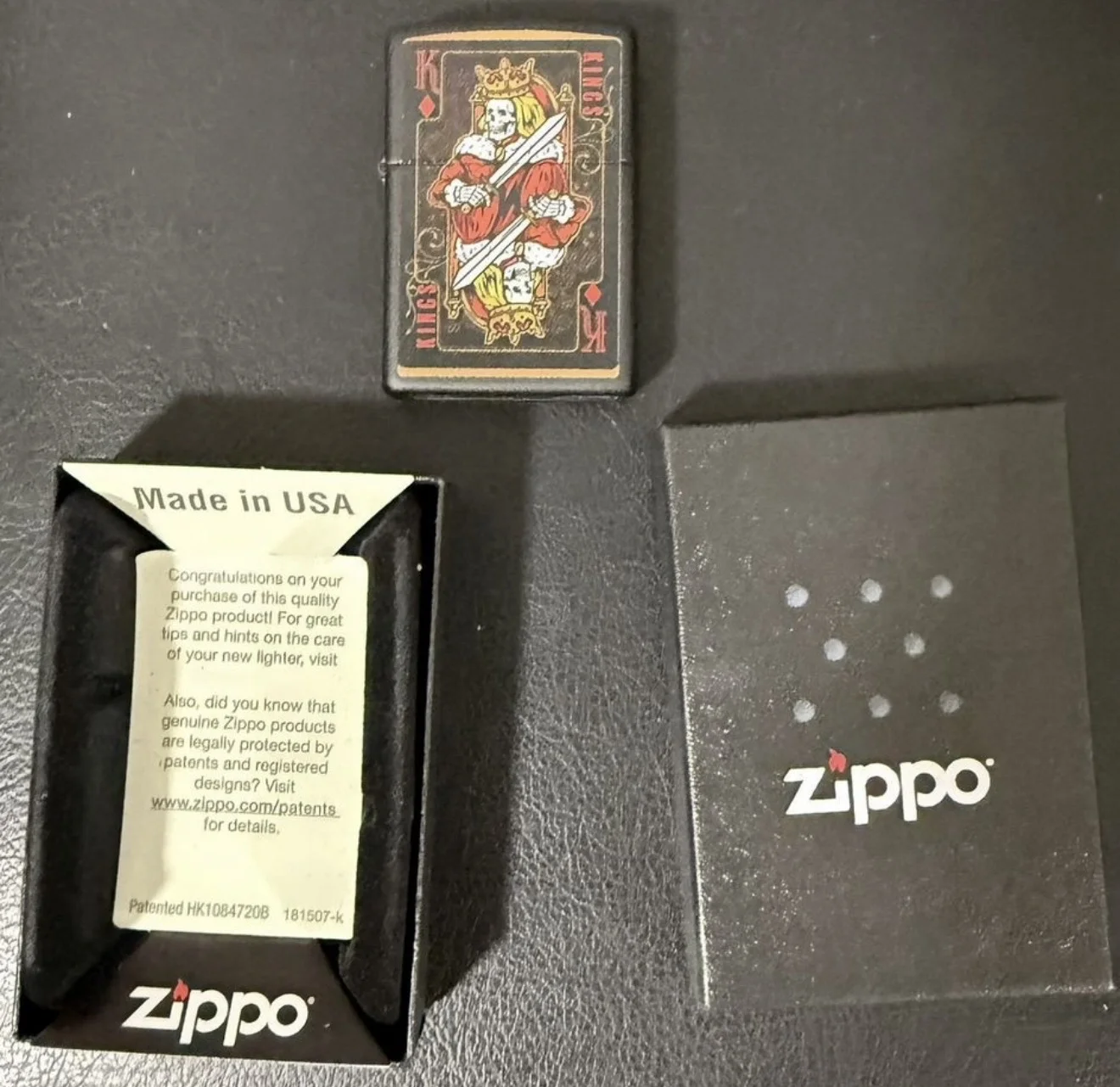 кастомная Zippo "King & Queen" (USA) - миниатюра 4
