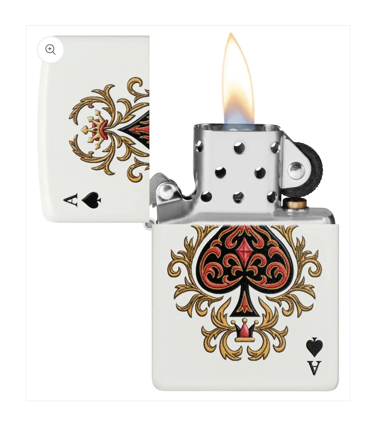 Кастомная зажигалка Zippo "Ace of Spades & Joker" - миниатюра 4