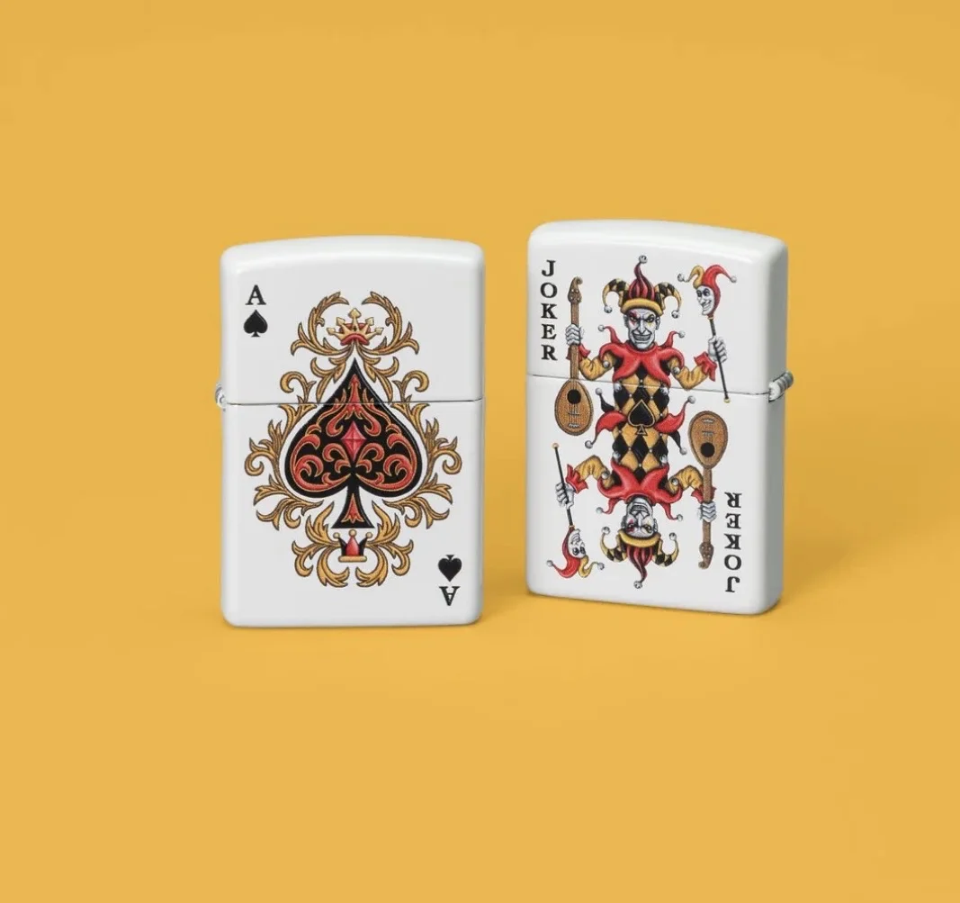 Кастомная зажигалка Zippo "Ace of Spades & Joker" - миниатюра 6