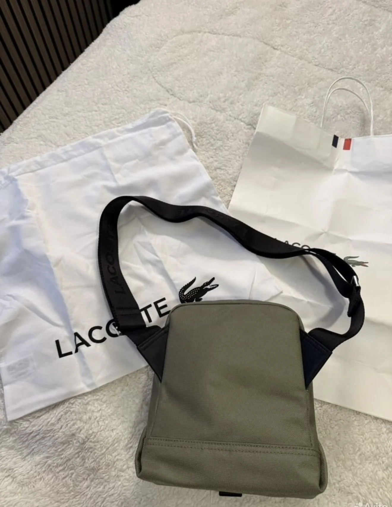 сумка мессенджер Lacoste (Хаки / Оливковая) - миниатюра 7