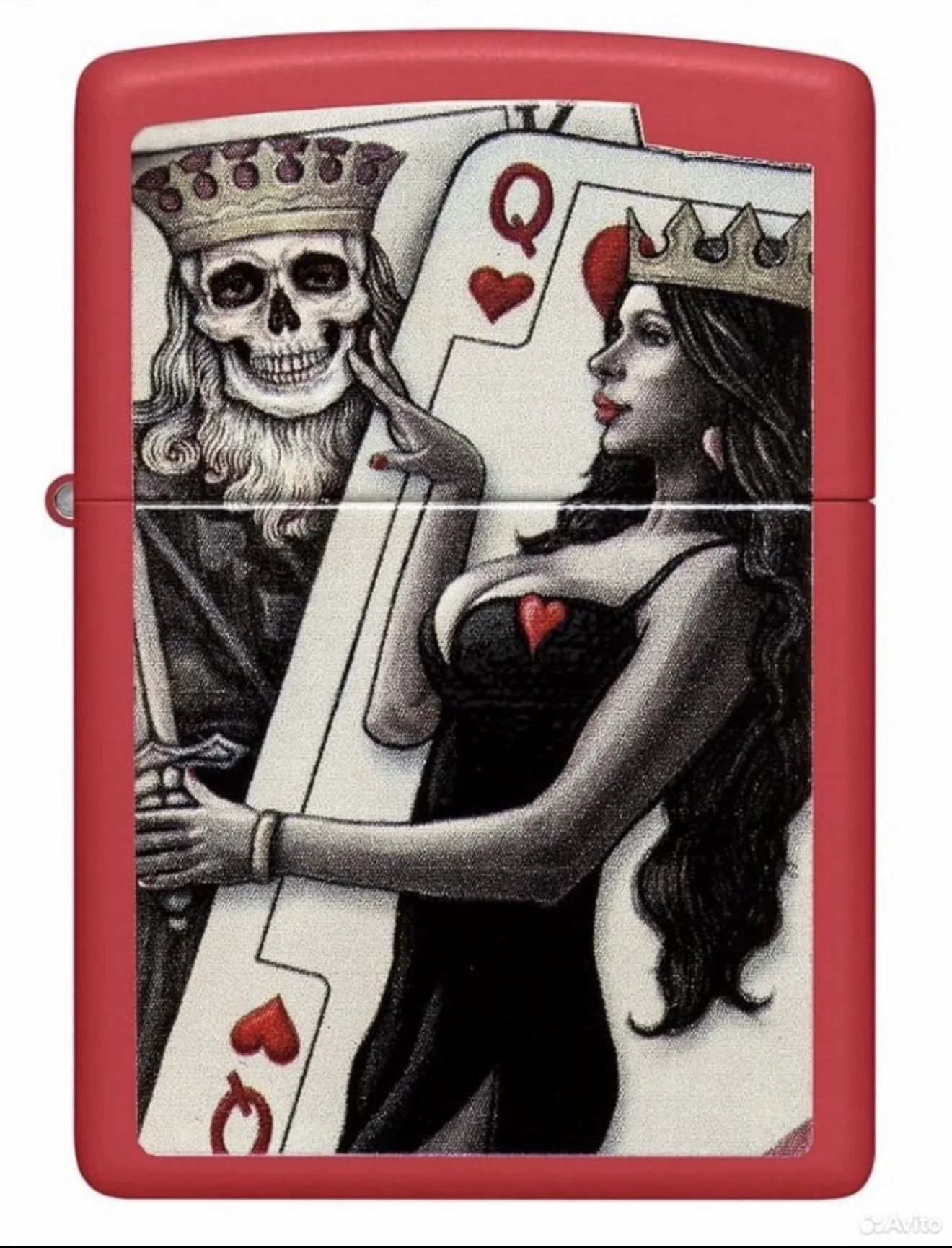 Zippo 48624 Skull King Queen (Оригинал, США) - миниатюра 2
