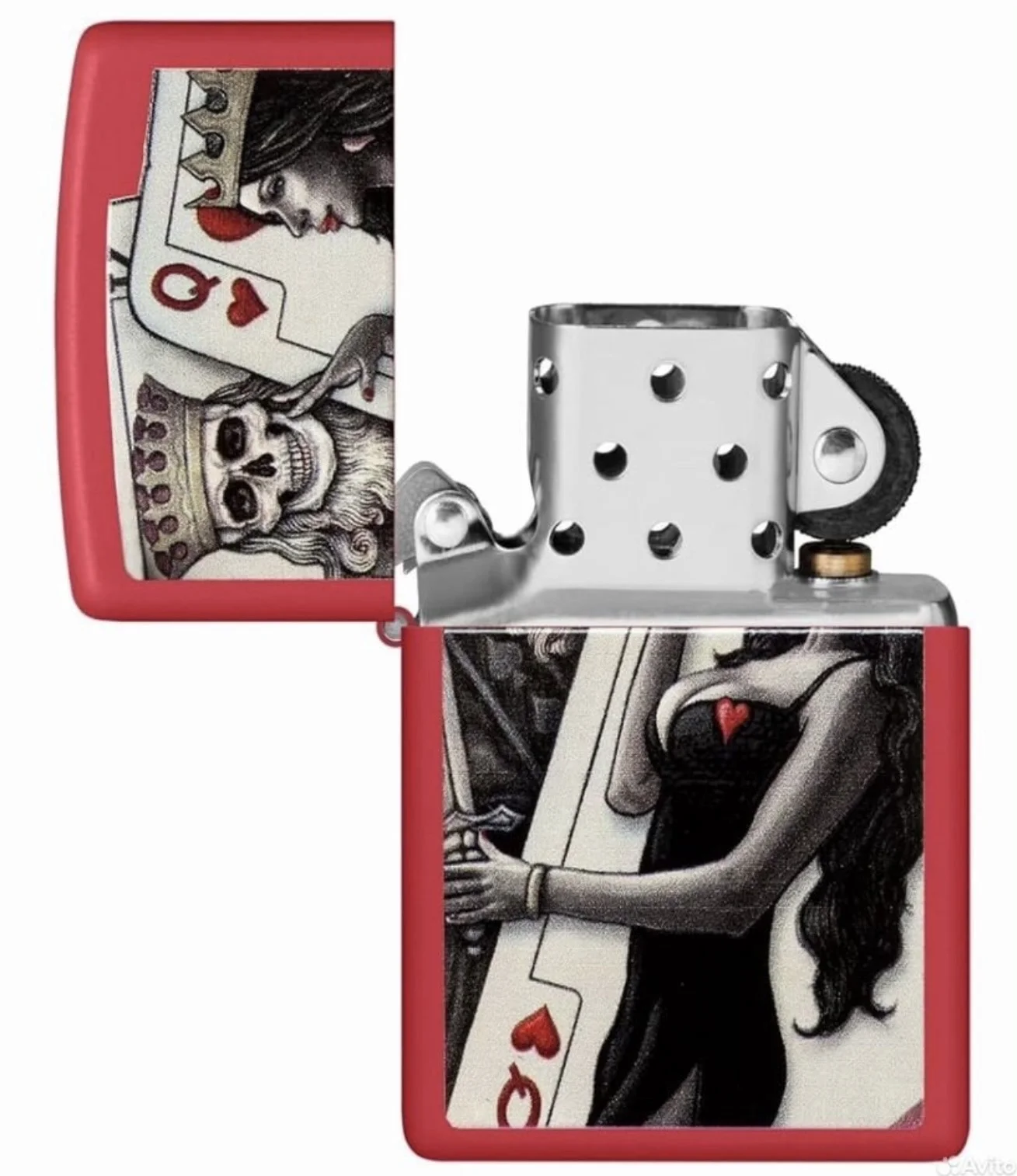 Zippo 48624 Skull King Queen (Оригинал, США) - миниатюра 5
