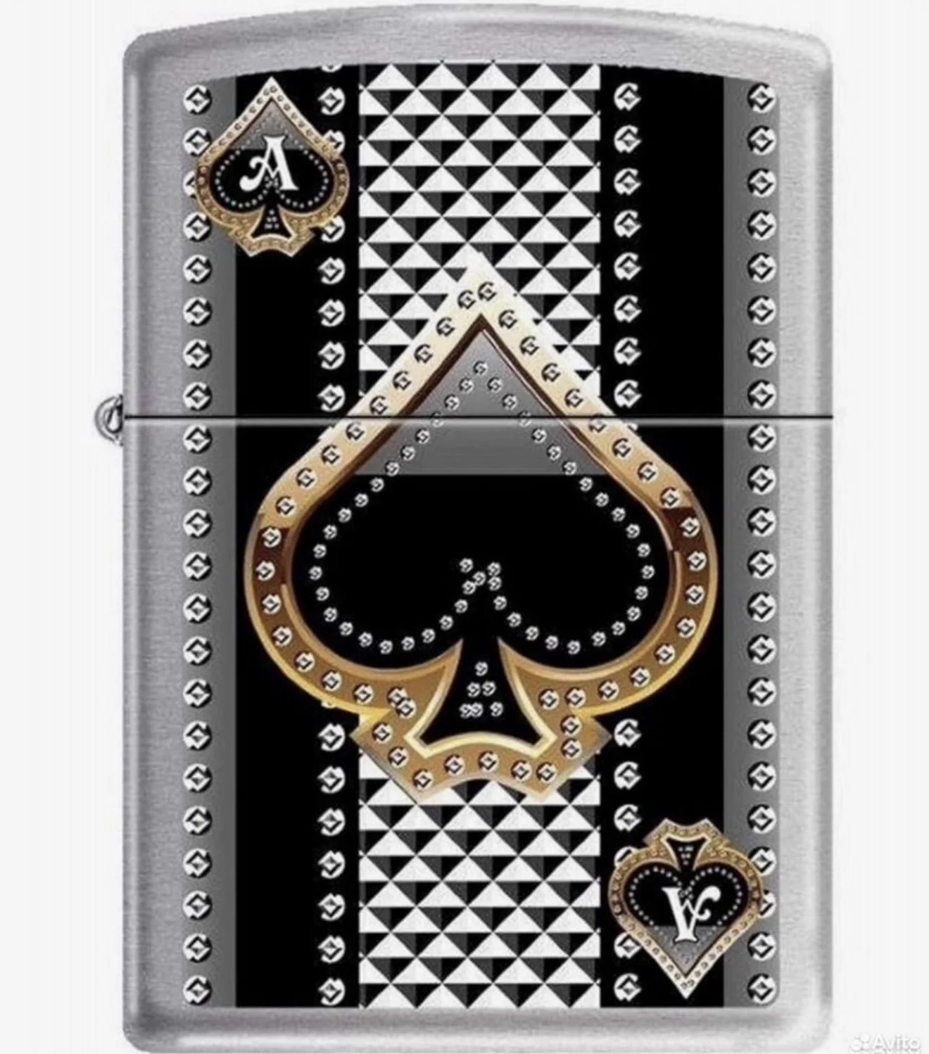 Бензиновая зажигалка Zippo Ace of Spades (Оригинал - изображение 1
