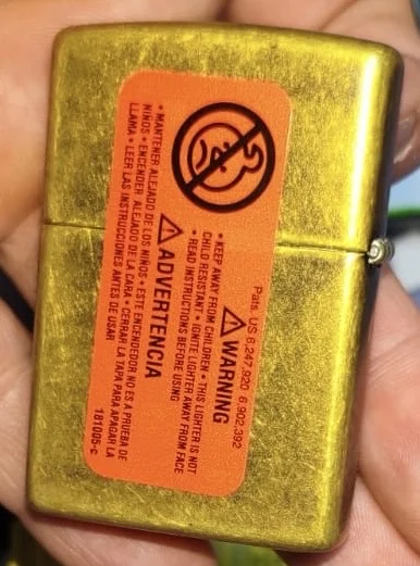 Zippo Lucky 13 (Antique Brass) - миниатюра 6