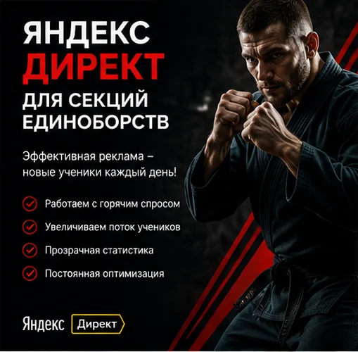 Настройка Яндекс Директ для секции единоборств в Москве — запись в группы и поток учеников