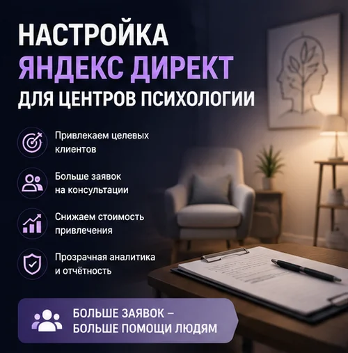 Настройка Яндекс Директ для психологического центра в Москве — поток клиентов и новые обращения