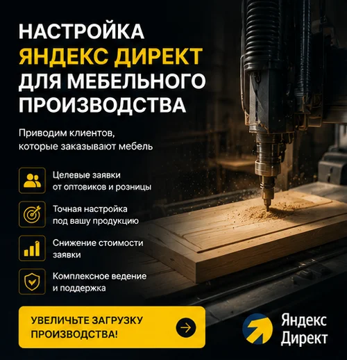 Настройка Яндекс Директ для мебельного производства и магазинов в Казани — заявки и продажи