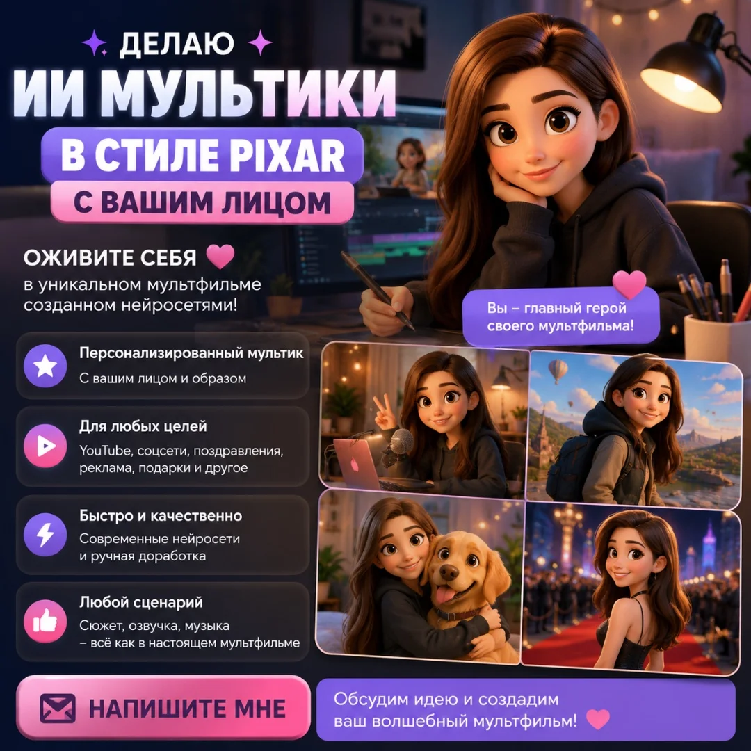 Мультфильм с вашим лицом в стиле Pixar - изображение 1
