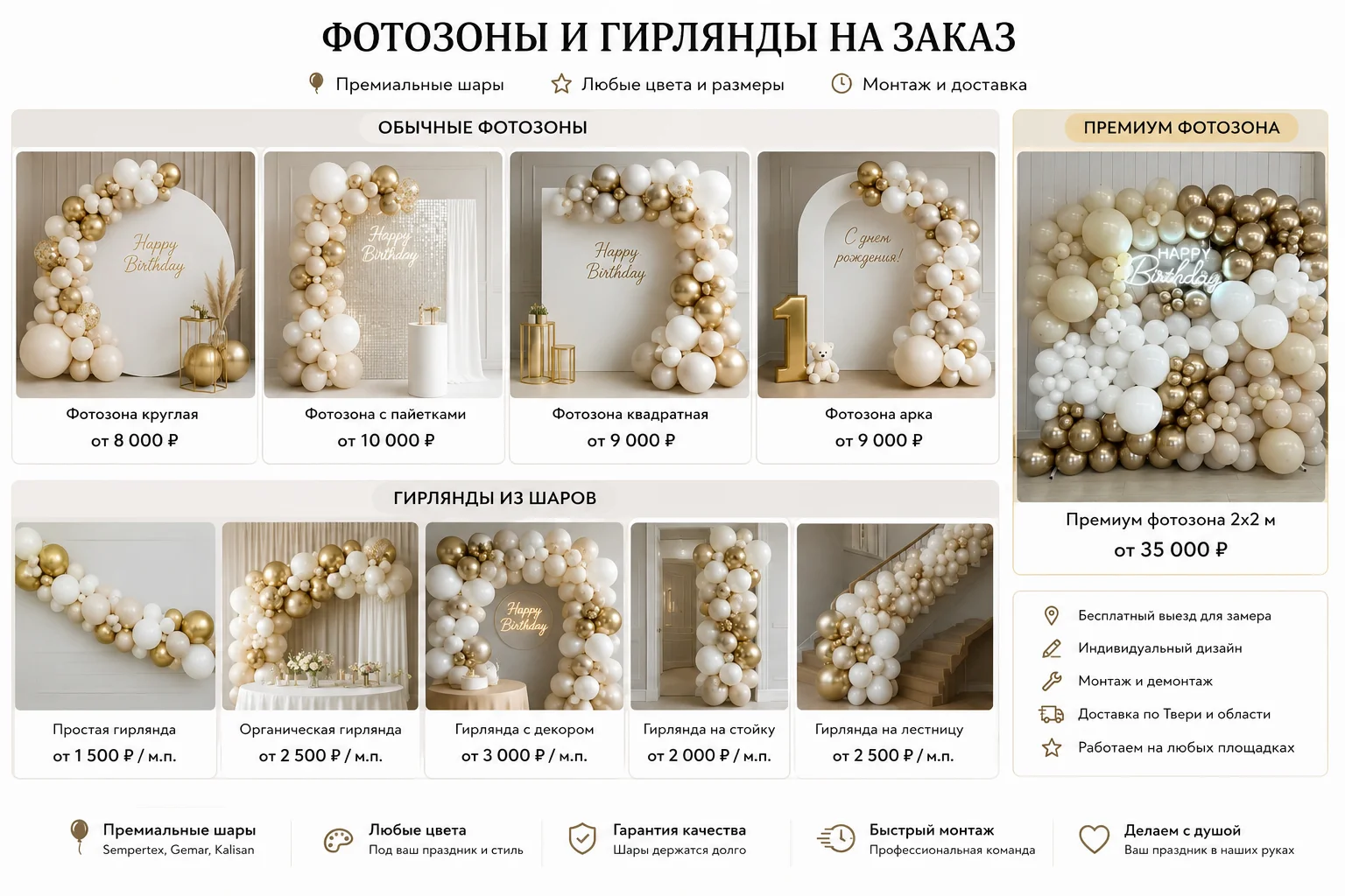 Фотозоны из шаров с доставкой - изображение 1