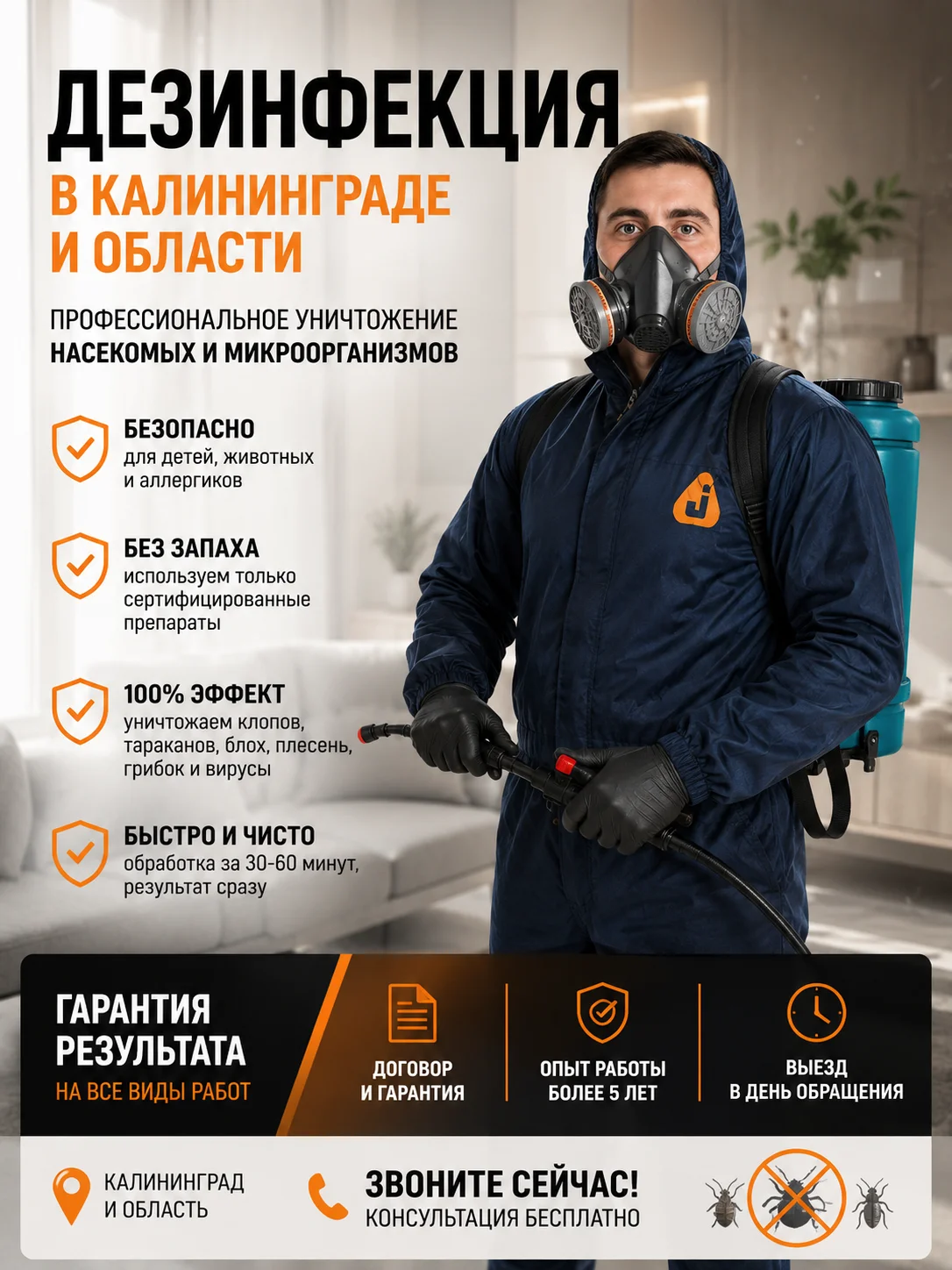 Профессиональная дезинсекция и дератизация - изображение 1