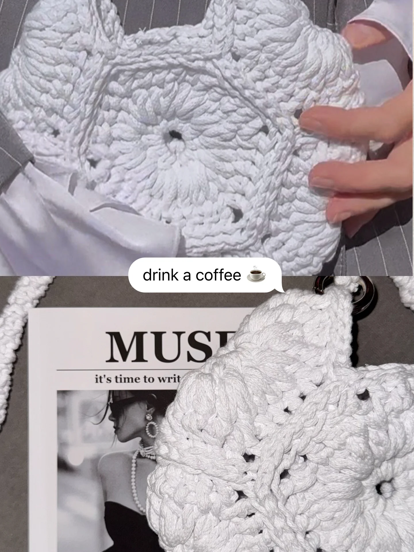 Сумка вязанная как из Pinterest - миниатюра 7