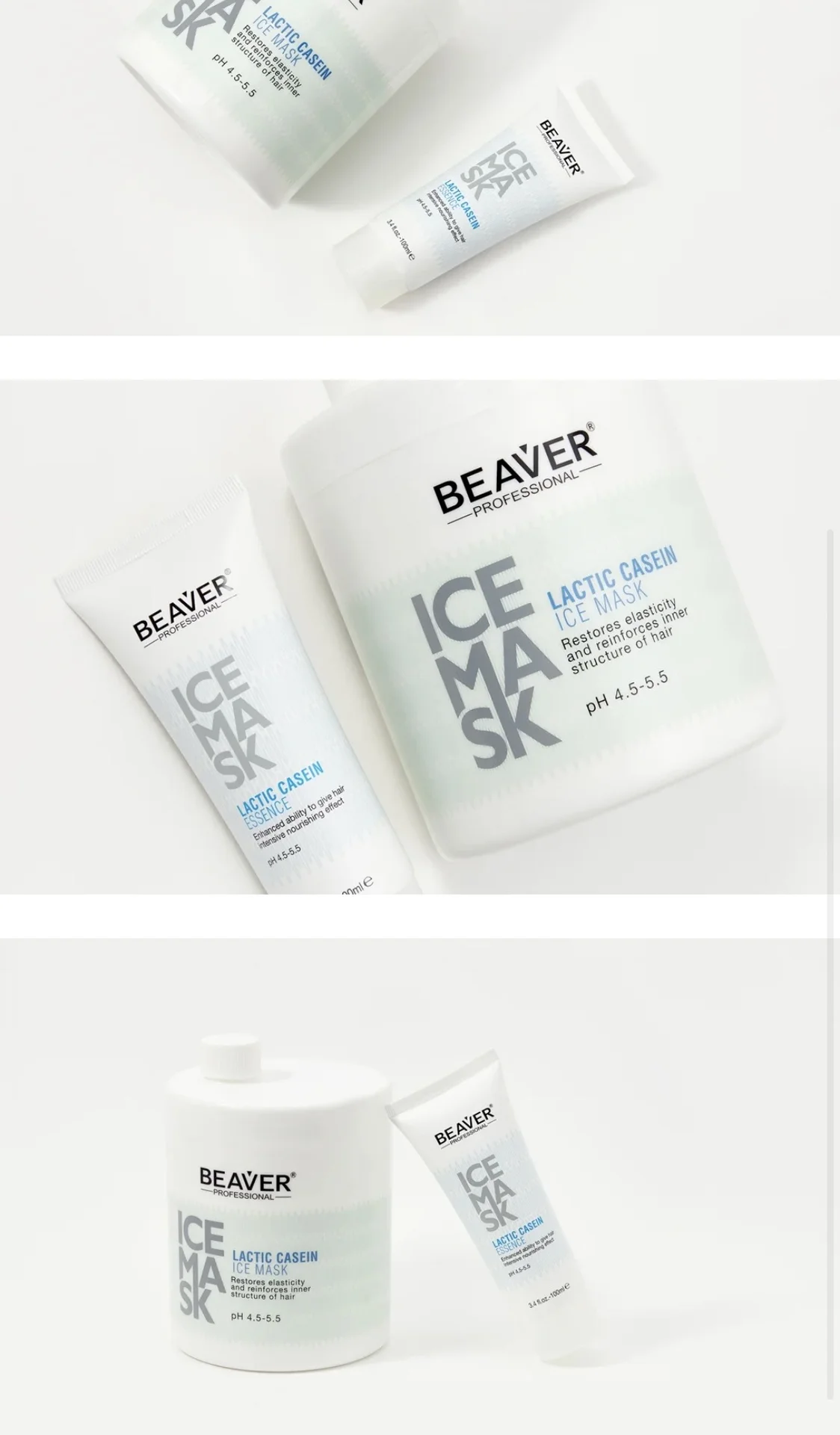 Набор по уходу за волосами BEAVER ice mask lactic - миниатюра 3