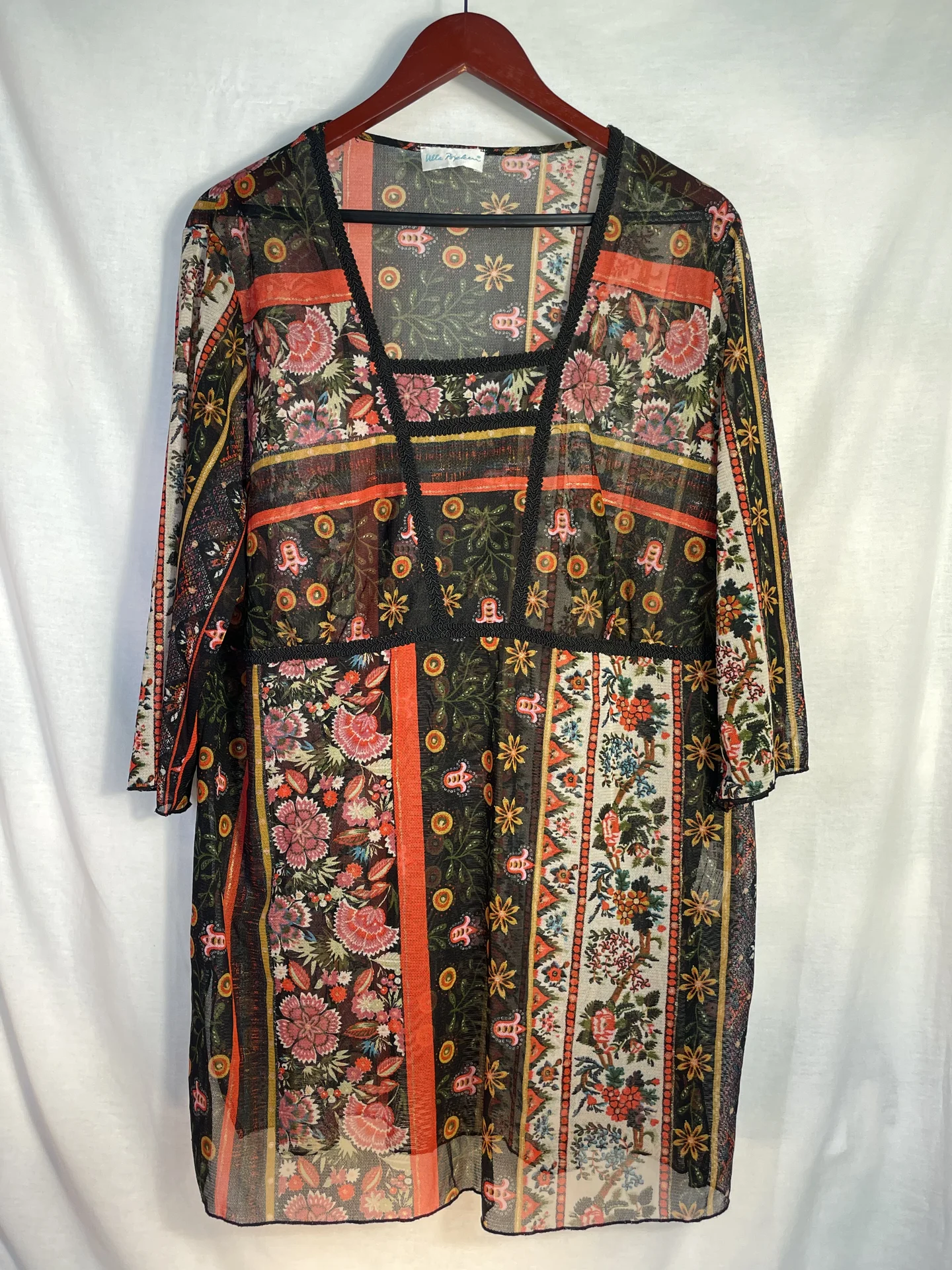 Vintage Floral Blouse Ulla Popken Блузка Туника