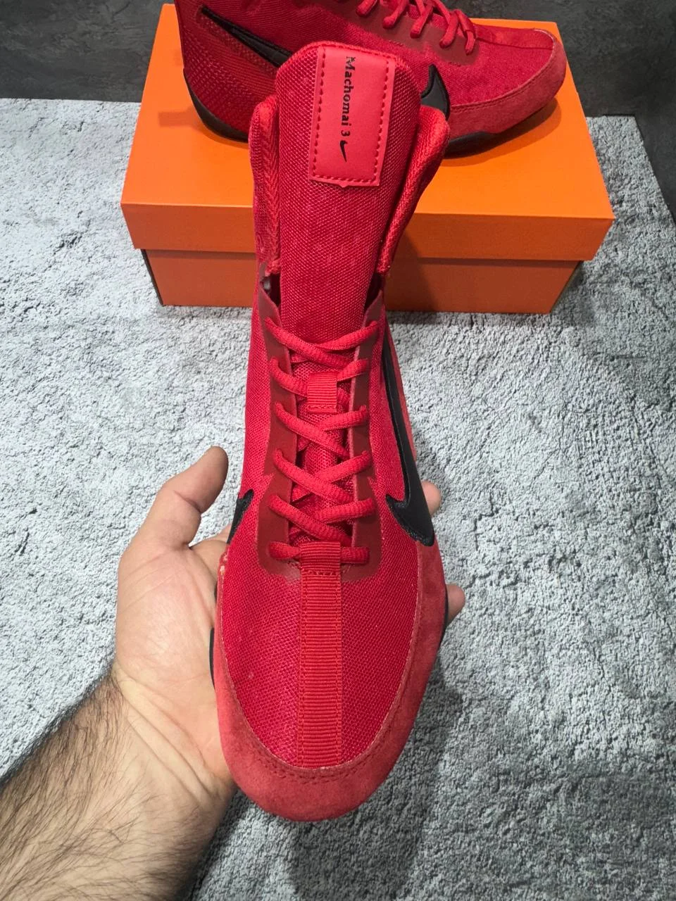 Боксерки Nike Machomai 3 red - миниатюра 3