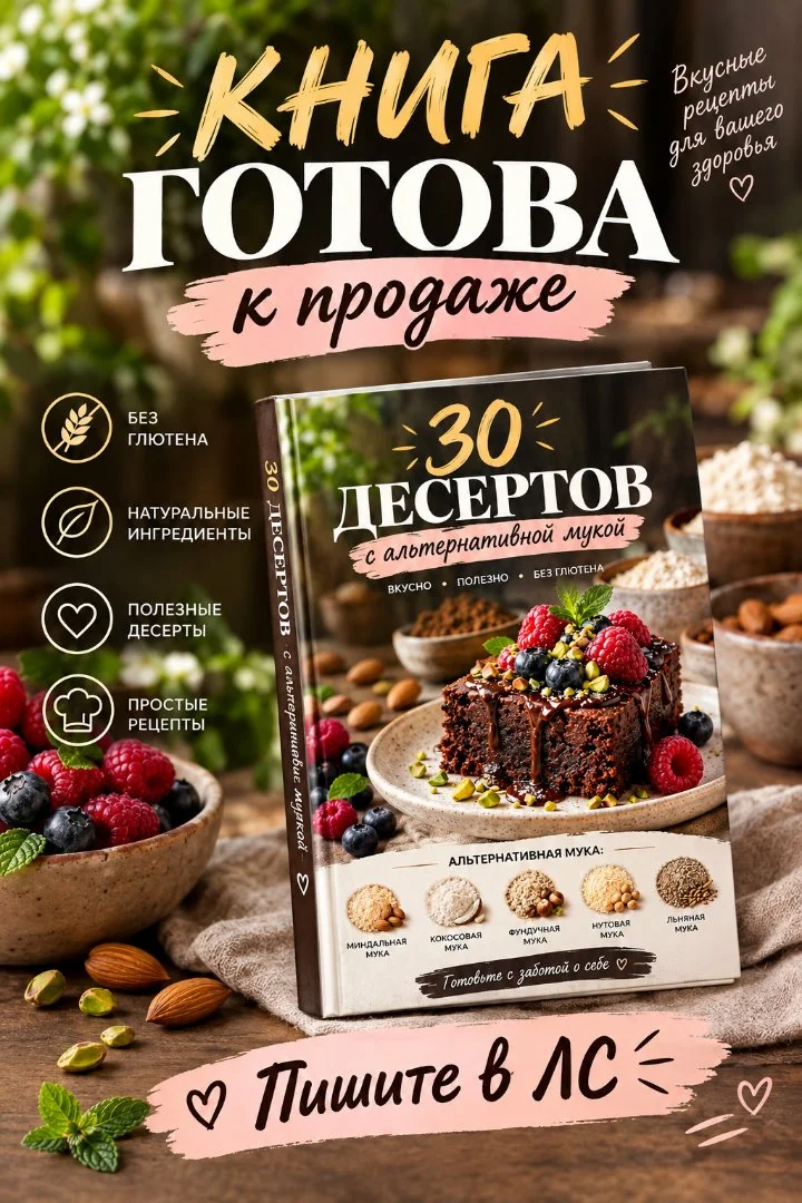 Электронная книга: 30 десертов без глютена | Альтернативная мука - миниатюра 2