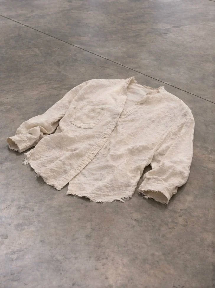 Авангардная рубашка лён maison margiela rick owens - изображение 1