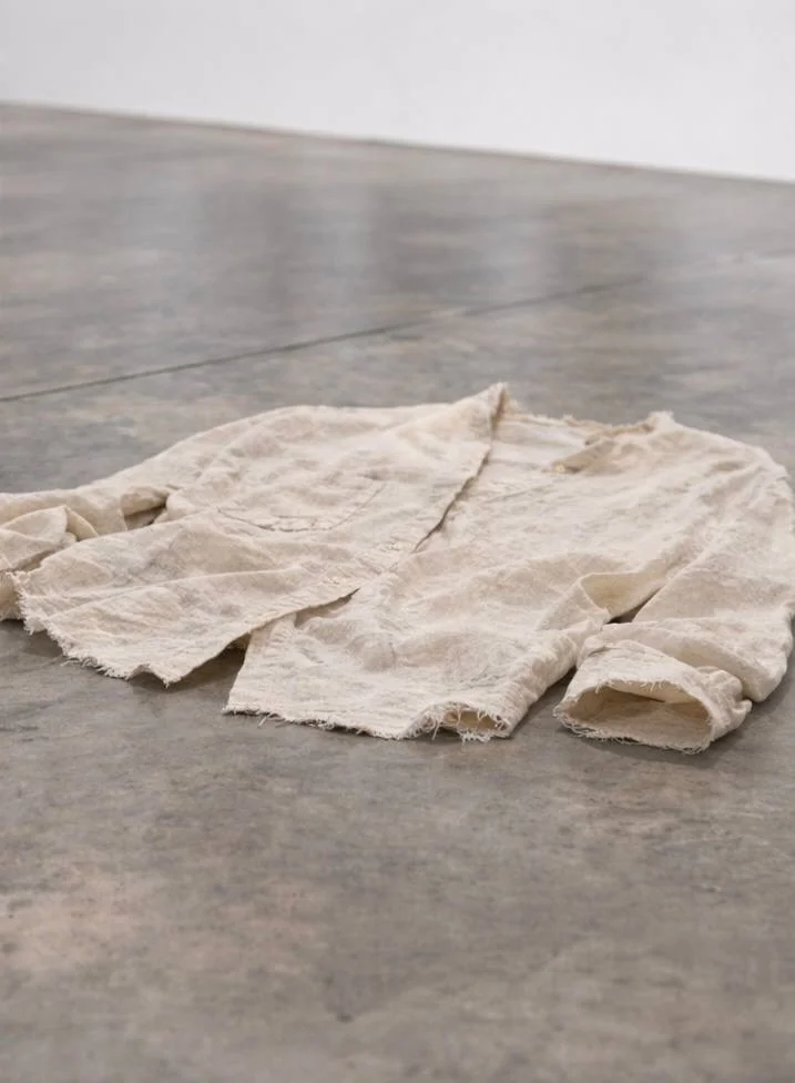 Авангардная рубашка лён maison margiela rick owens - миниатюра 3