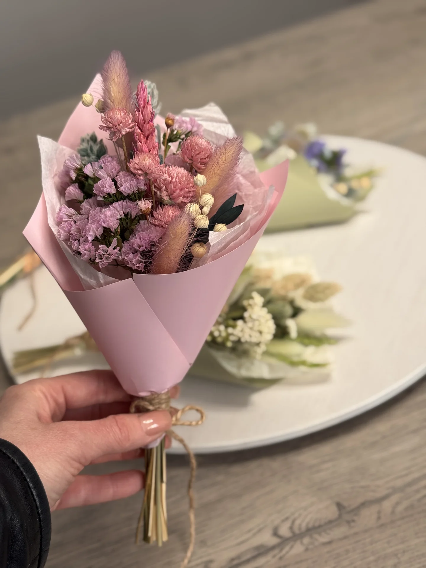 Мини букеты из сухоцветов - миниатюра 5