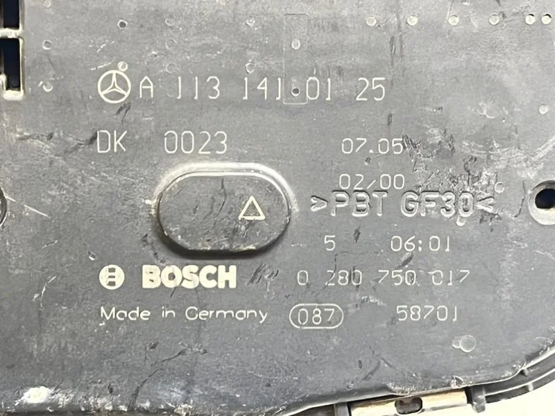 Дроссельная заслонка Mercedes-Benz S-Class (W220) - миниатюра 9