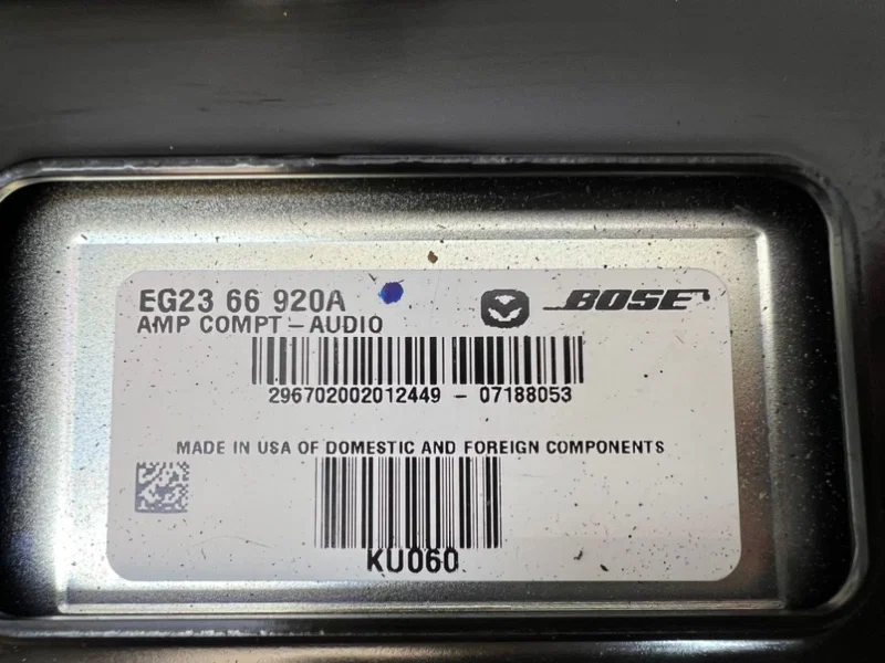 Усилитель аудиосистемы Bose Mazda CX-7 L3-VDT 2007 - миниатюра 3