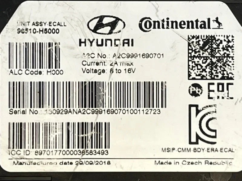 Блок глонасс Hyundai Solaris 2 (HCR) 2017 - миниатюра 7