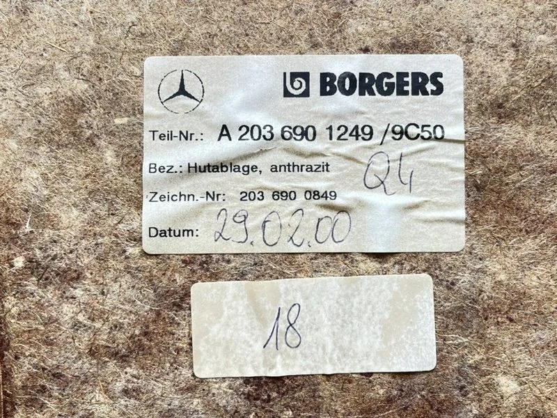 Полка багажника Mercedes-Benz C-class (W203) 2004 - миниатюра 7