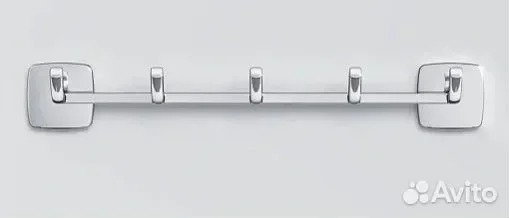 Крючки AM.PM Gem A9035900 хром, 5 шт на планке