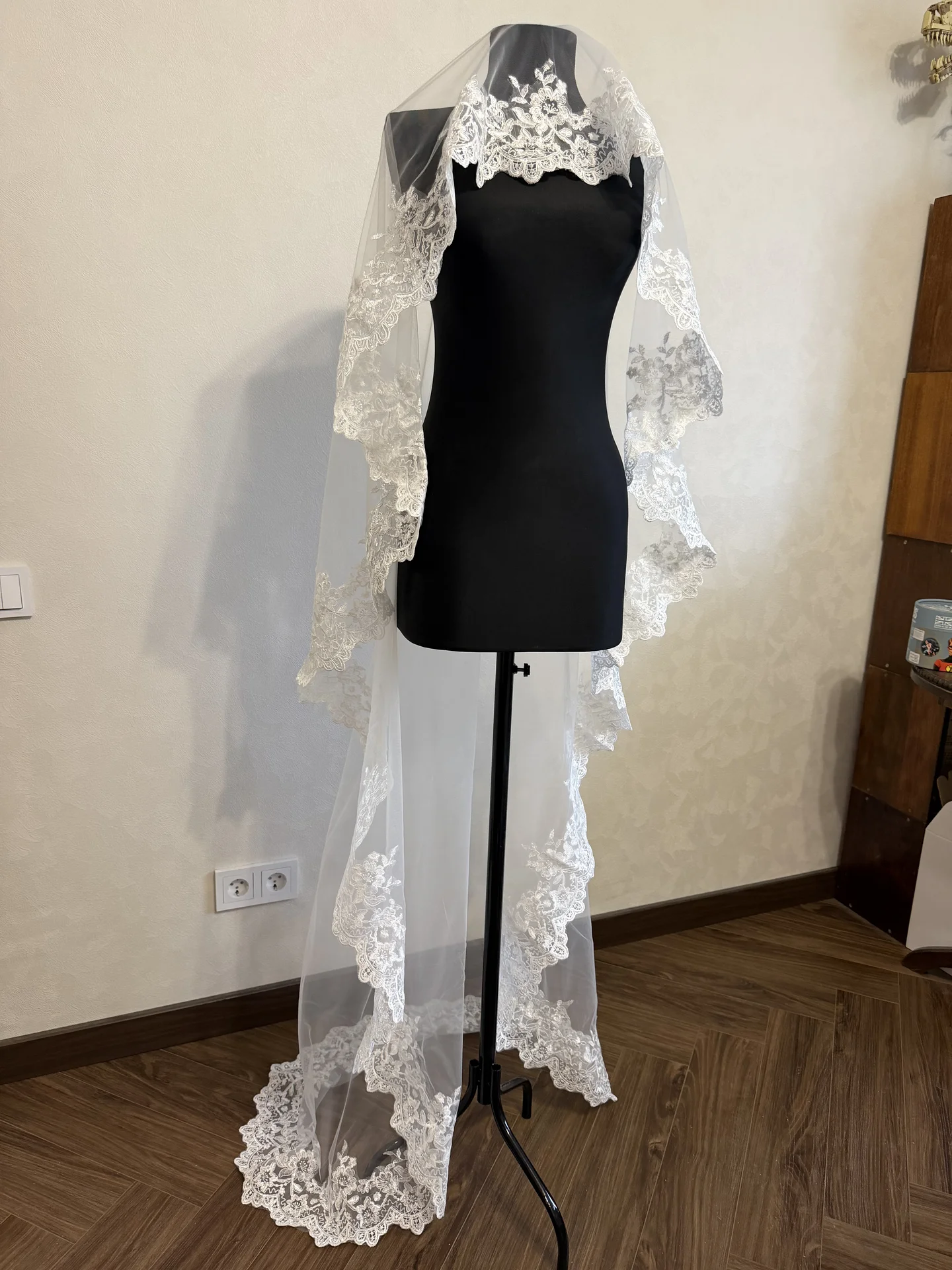 фата испанка круженая 200/250см - миниатюра 6