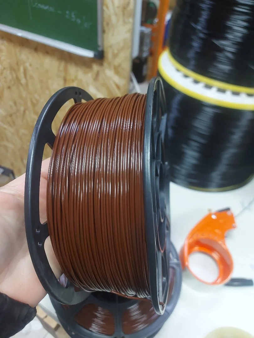 Филамент petg, шоколадный пластик, 900 гр - миниатюра 3