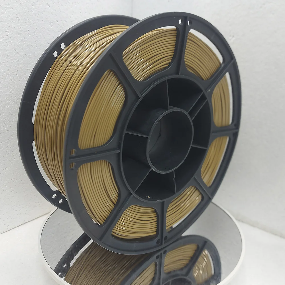 Филамент petg, светло-коричневый пластик, 900 гр - миниатюра 2