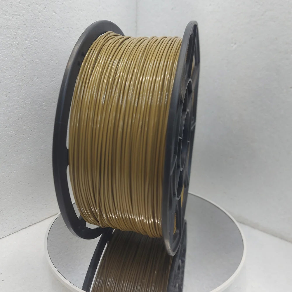 Филамент petg, светло-коричневый пластик, 900 гр - миниатюра 3