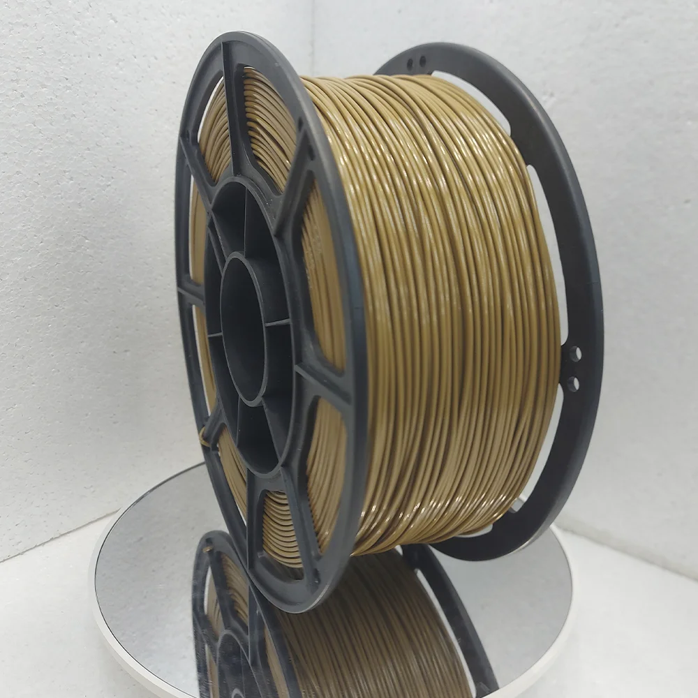 Филамент petg, светло-коричневый пластик, 900 гр - миниатюра 4