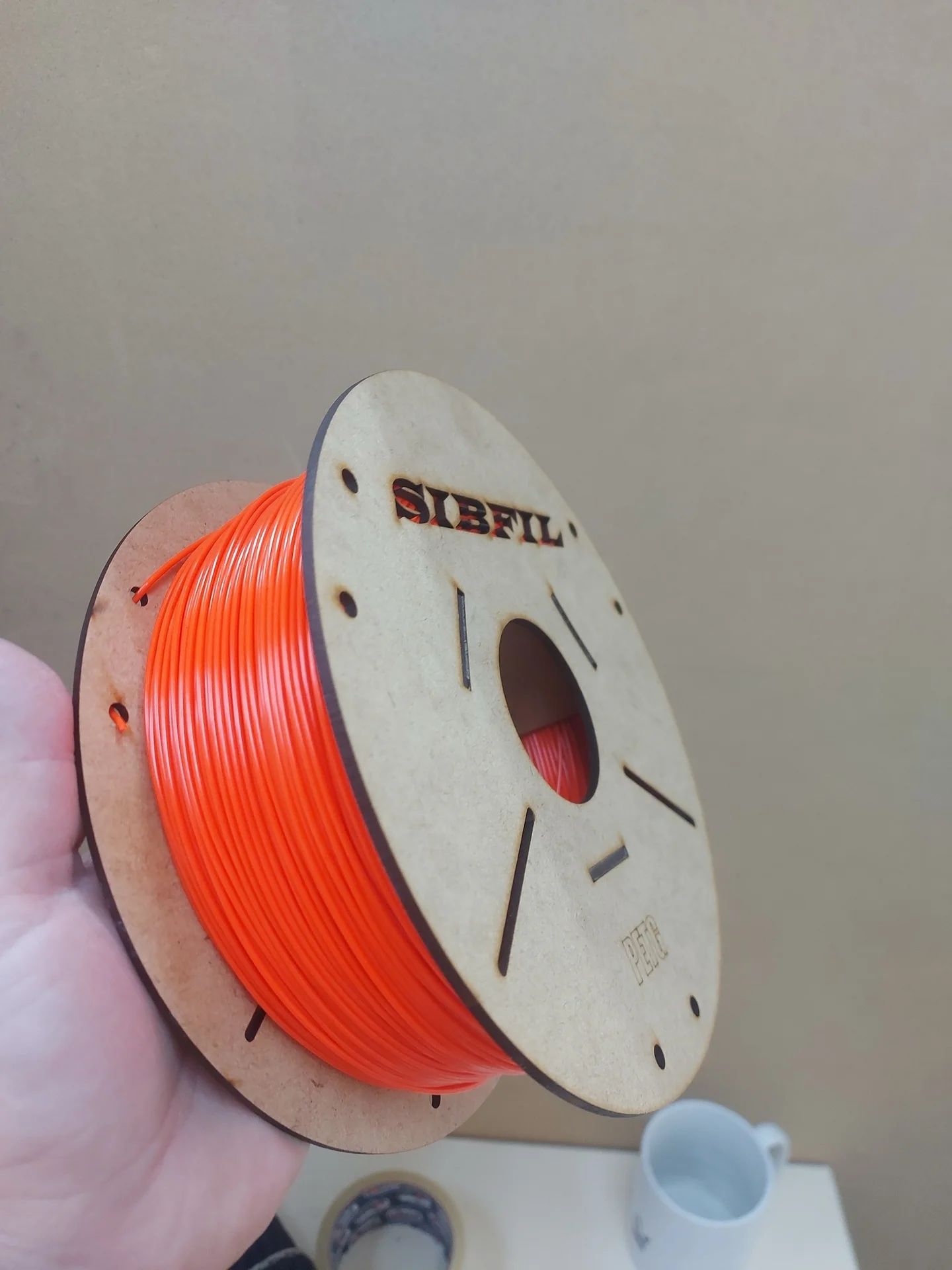 Филамент petg, оранжевый FLOU пластик, 900 гр - изображение 1