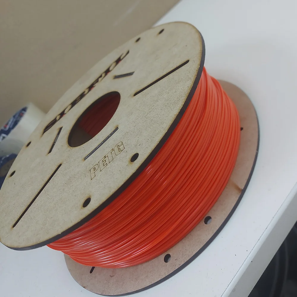 Филамент petg, оранжевый FLOU пластик, 900 гр - миниатюра 2