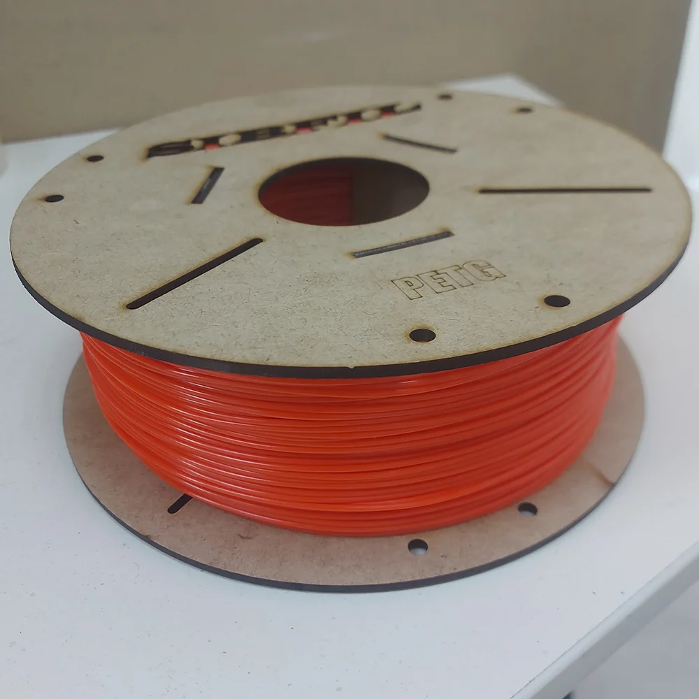 Филамент petg, оранжевый FLOU пластик, 900 гр - миниатюра 3