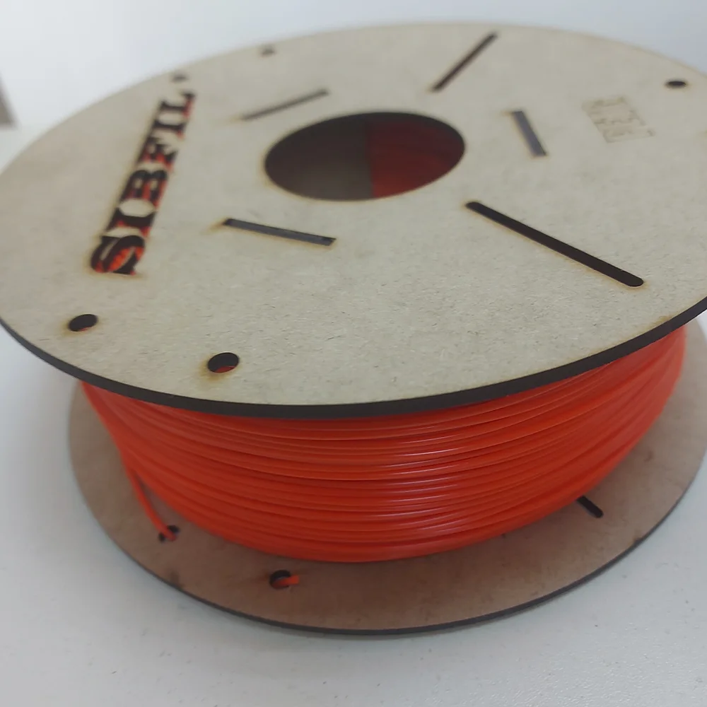 Филамент petg, оранжевый FLOU пластик, 900 гр - миниатюра 4