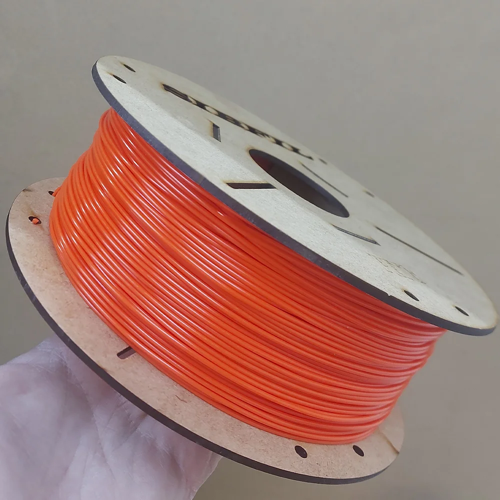 Филамент petg, оранжевый FLOU пластик, 900 гр - миниатюра 5